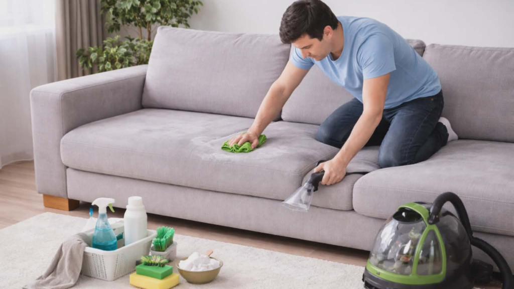 How to Clean a Couch Without Removable Covers and Make It Look Like New Again