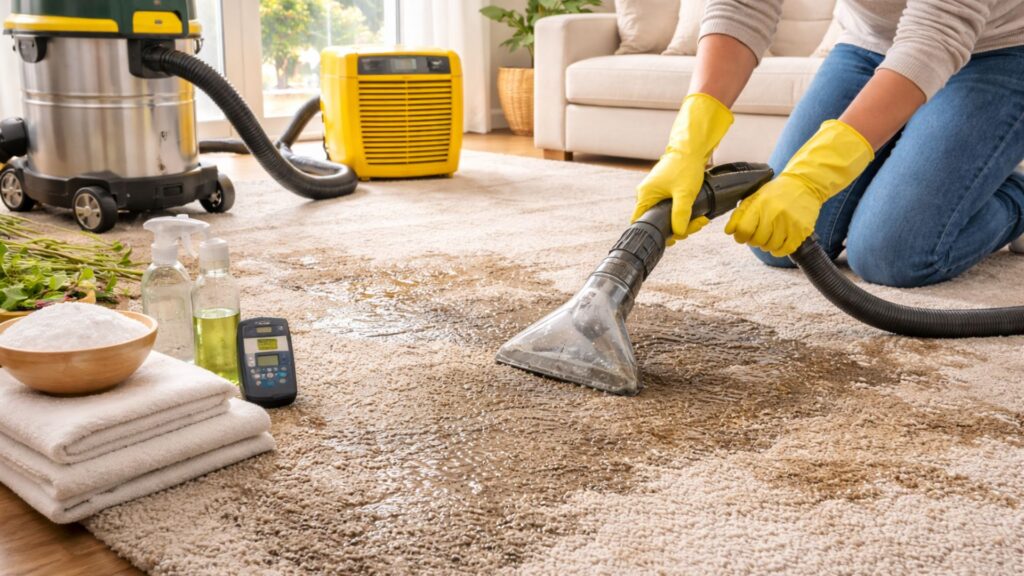 How to Clean Carpet After Water Damage and Stop Mold Before It Starts