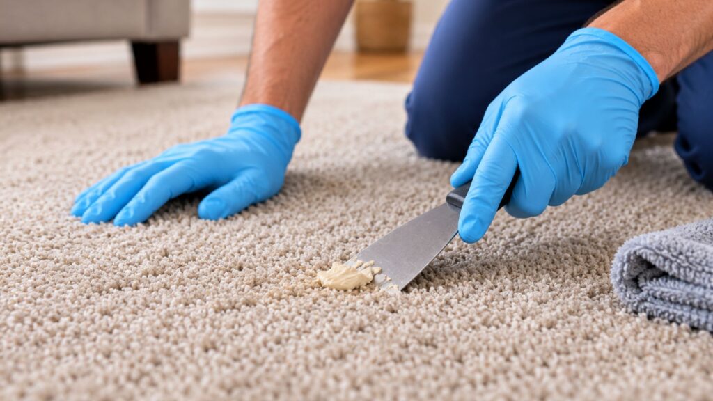 How to Get Putty Out of Carpet Without Ruining the Fibers
