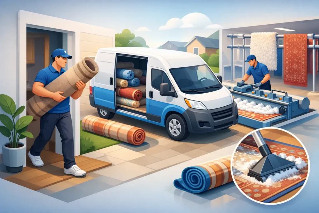 Rug Cleaning Pickup Service: What to Expect