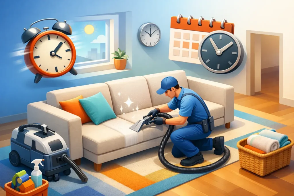 Same Day Upholstery Cleaning When Time Matters